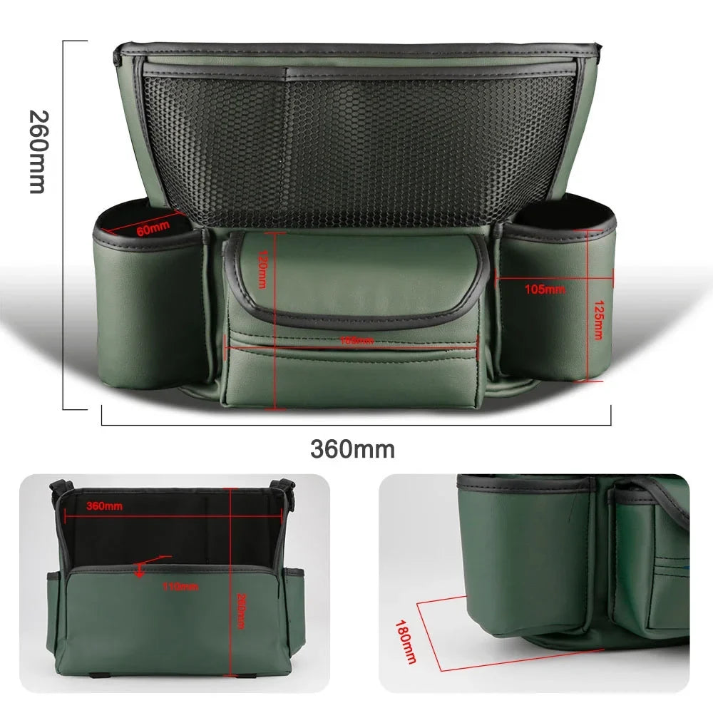 Leather Dazzduo Seat Center Leather Leather Console Storage Seat Console Car Center Car Barrier Console Center bag,Seat Car