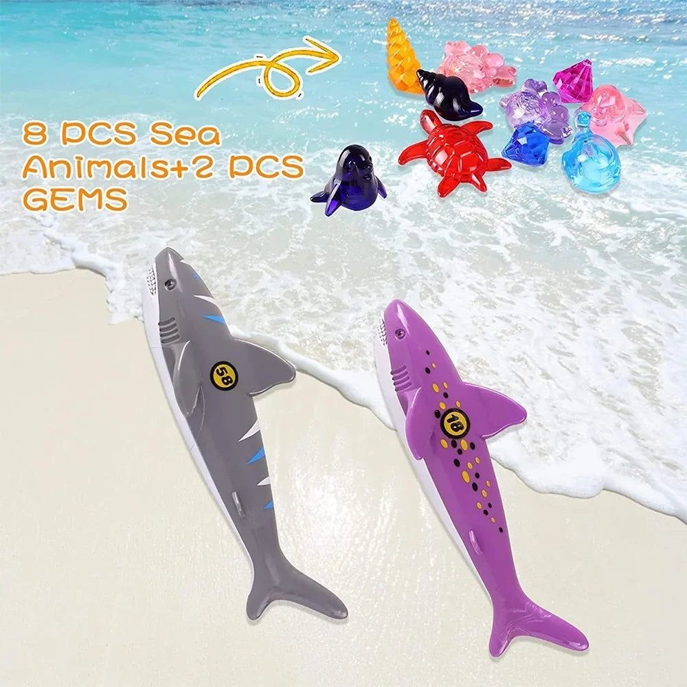 Summer Learning & Toys Skill with Playoza Boys Girls Swimming Bag,20 Set, Games Storage Diving Swimming Swim Gifts for for Underwater Dive Pool Diving Toys Kids,Fun Pool Pack Development Swim
