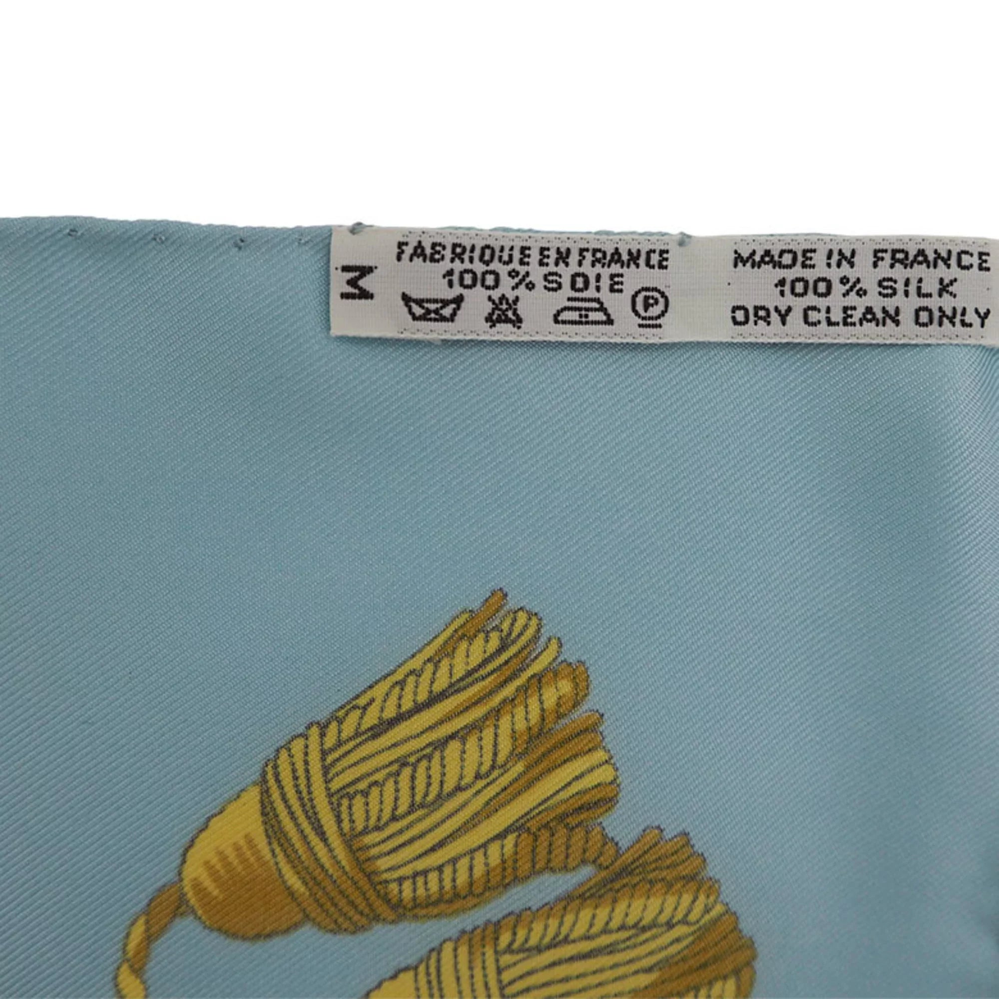 New) Light Blue (Like Hermes Silk Scarf Pre-Owned
