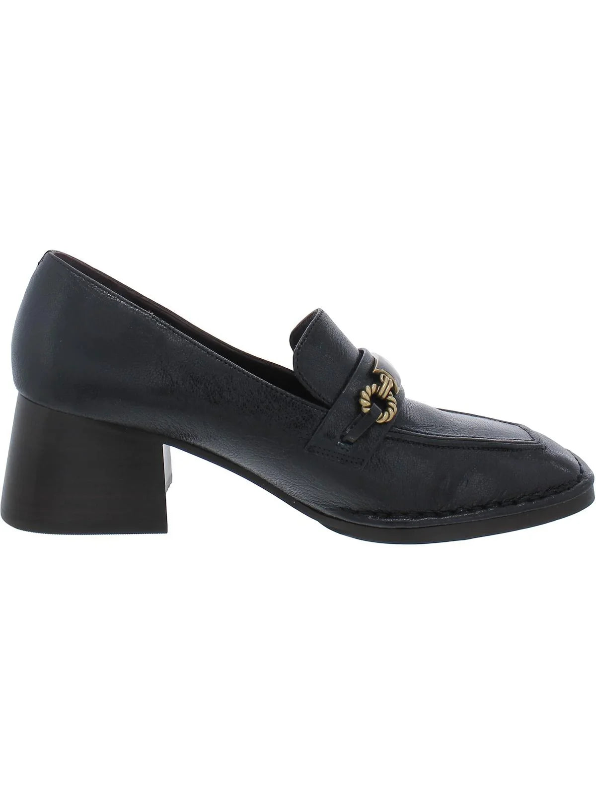 Toe Square Heels Loafer Leather Burch Womens Perrine Tory