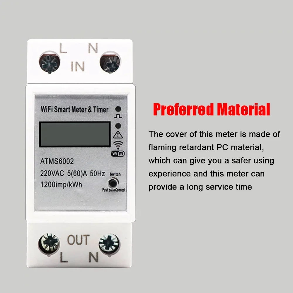 Manual Home Meter Need Intelligent Meter No Intelligent APP Electric Energy WiFi Walmeck Electric Timer Electric Home Reading Remotes Mobilephone Meter Control Meter Intelligent Meter