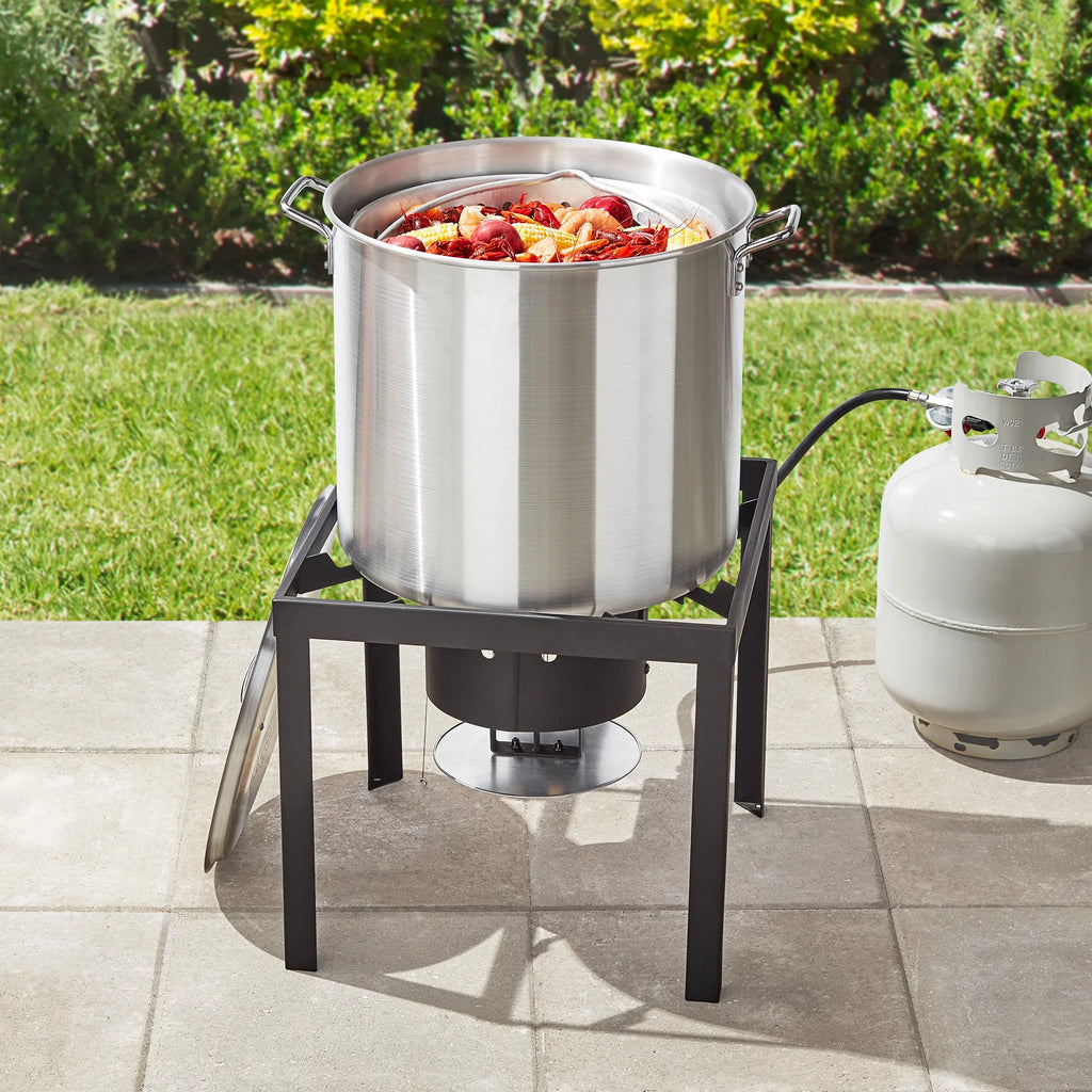 Boiling with Pot Grill 60 Burner Expert Quart Kit