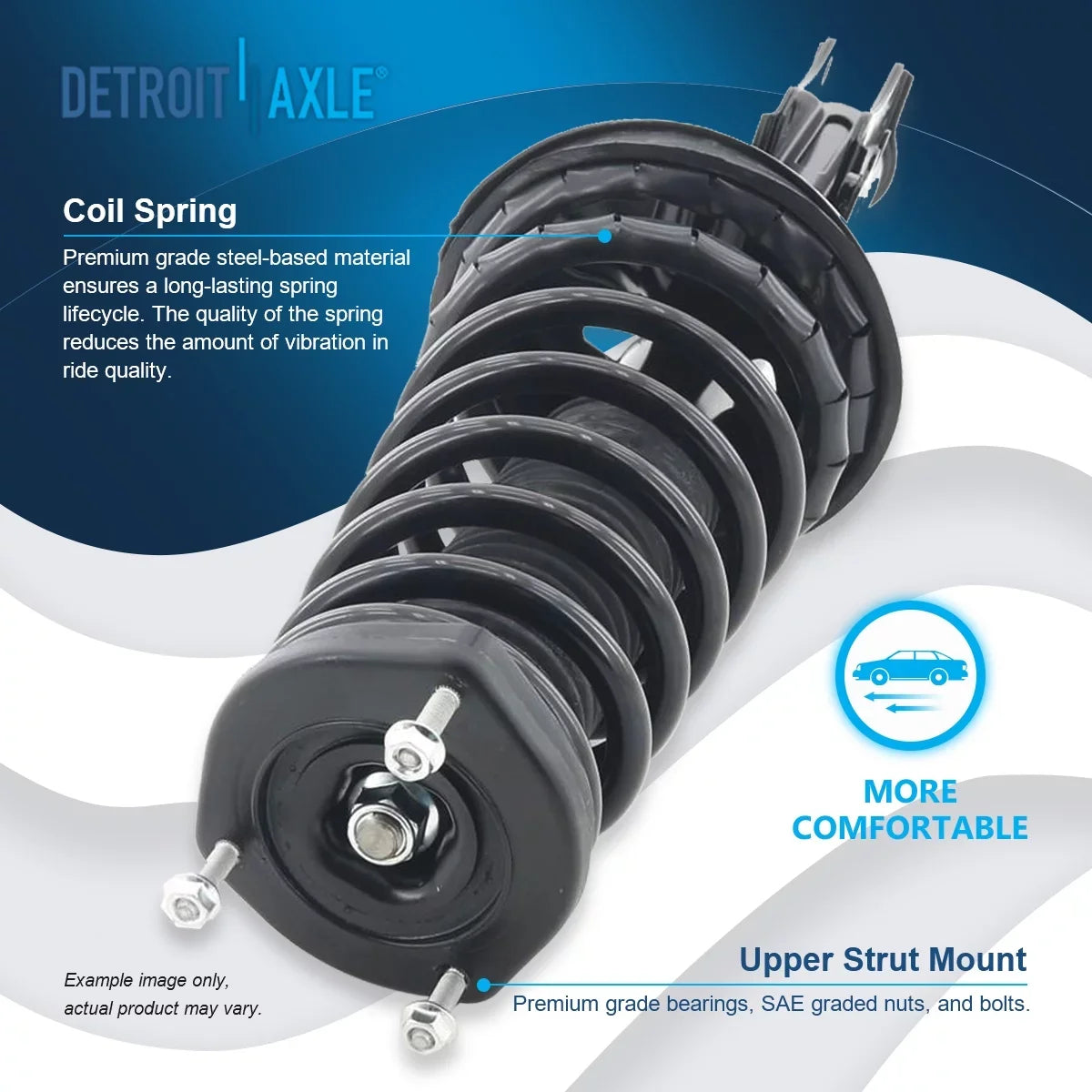 Camry, w/Coil Install 1999-2003 Rear Assembly Struts 2001 Replacement Ready Complete Axle 2 Springs Quick - Struts 2000 1998 Struts Detroit 1997 1999 [2.2L] Solara for