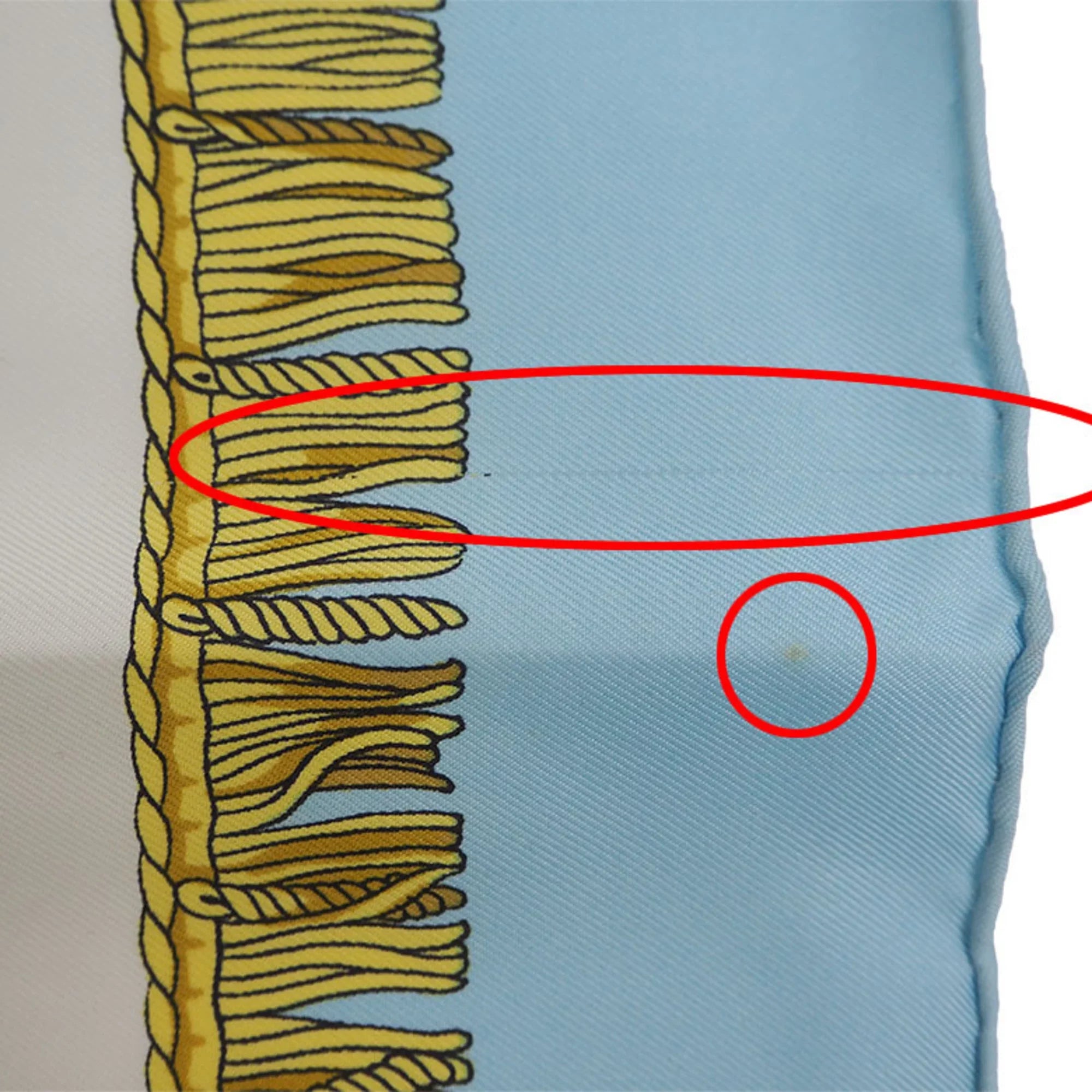 New) Light Blue (Like Hermes Silk Scarf Pre-Owned
