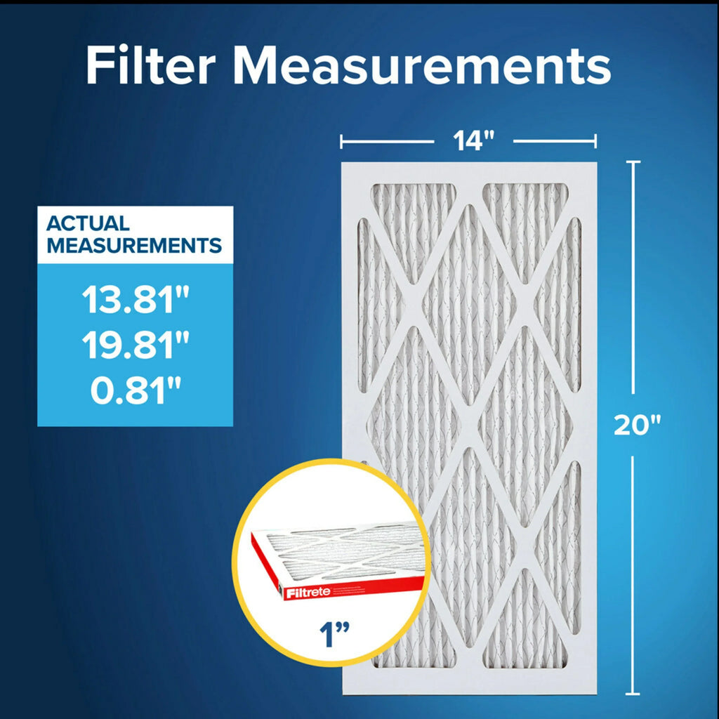 14x20x1 Filtrete 1000 11, Filters Allergen Filter, Air Defense, 2 MERV MPR