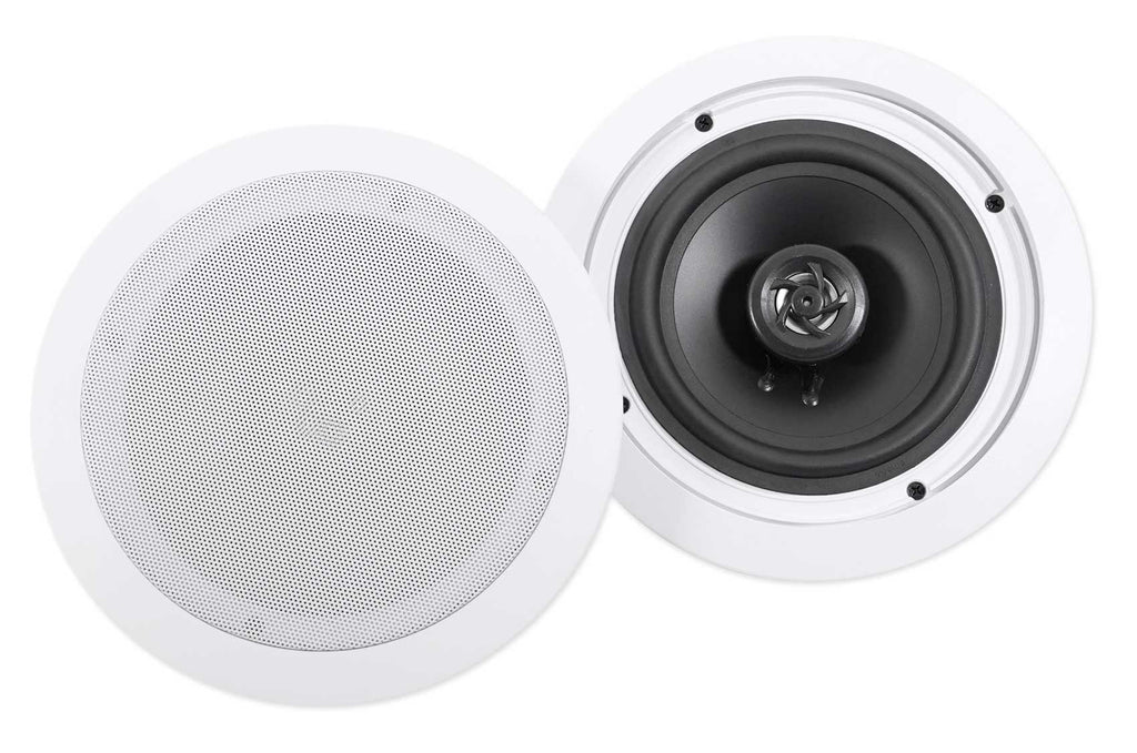 6-Zone JBL 3.5" Cube+2) Restaurant/Bar Amp+6) for and Speakers Ceiling White Pendant