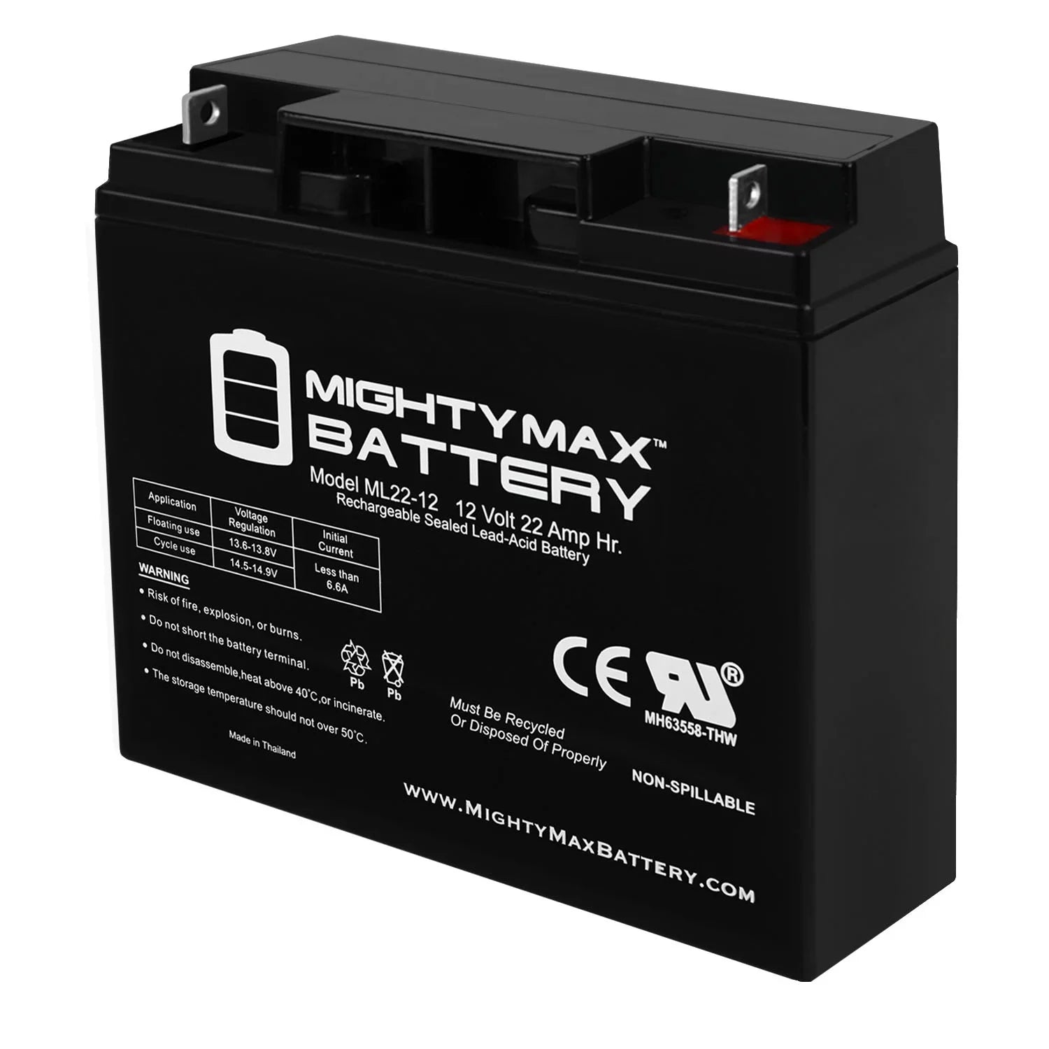 Battery for Wheelchair GP 200 22AH 12V Alante Scooter Jr