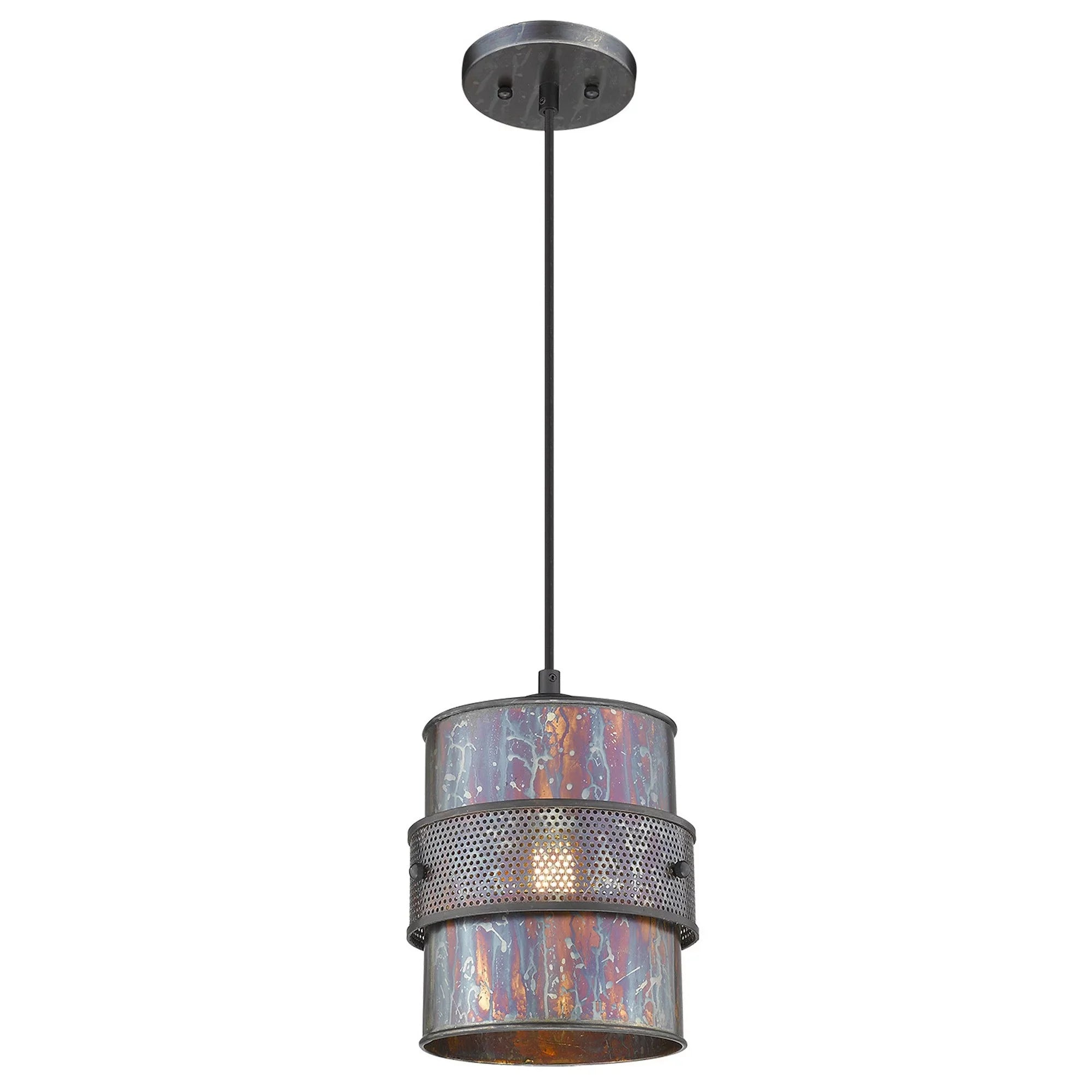 Patina 398260 Bronze x HomeRoots x 8 10.75 in. 8 Pendant Ryker 1-Light