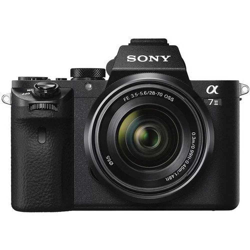 FE Memory 64GB LED Mic, Bag, Additional Card, II , ILCE7M2K/B f/3.5-5.6 with Plus Camera Soft Bag, Mirrorless Battery, Essential Sling Rode Lens Light, Accessories a7 28-70mm With Alpha OSS