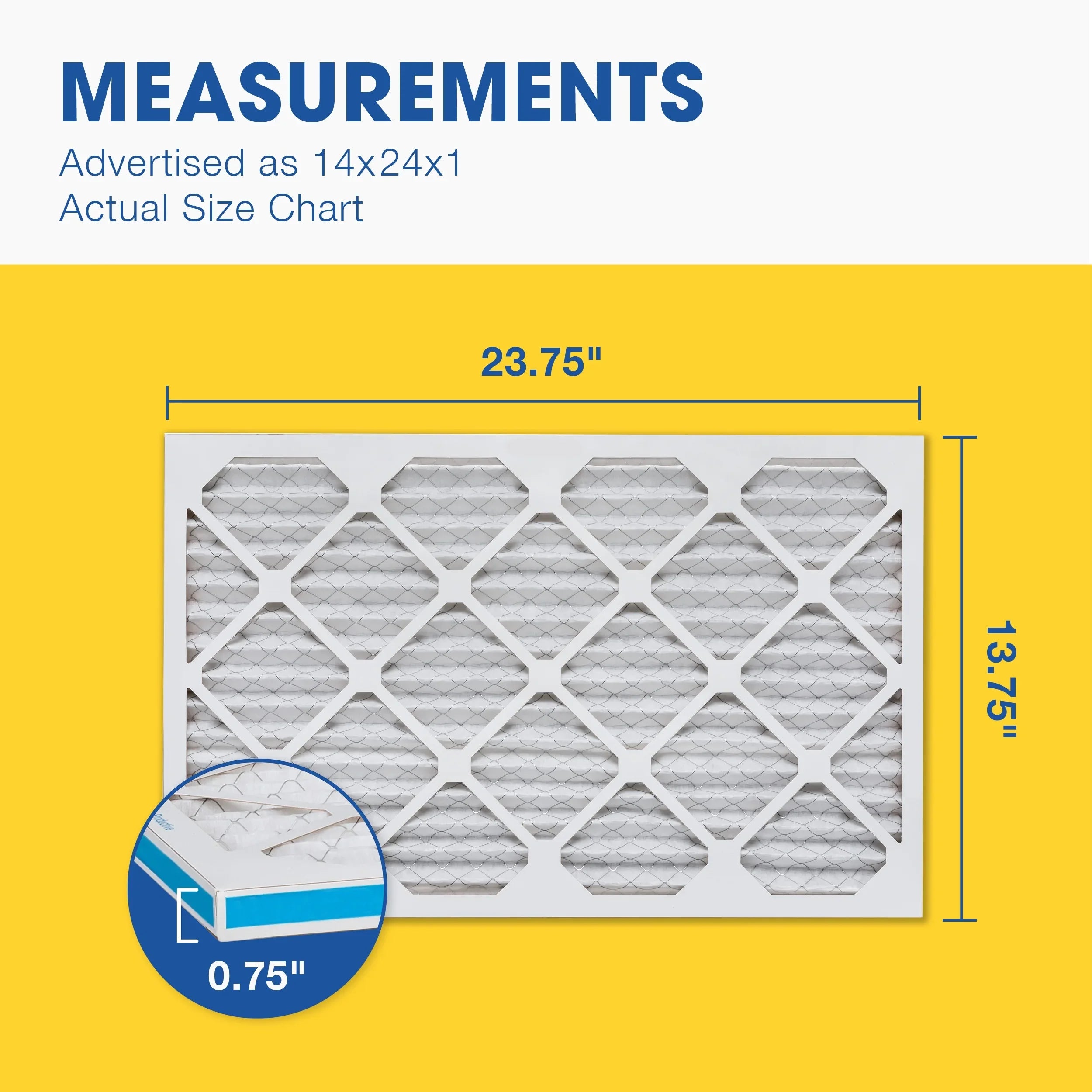 14x24x1 14x24x1, the Pleated of Filter, in Made Air 6, USA 13, Aerostar MERV Box