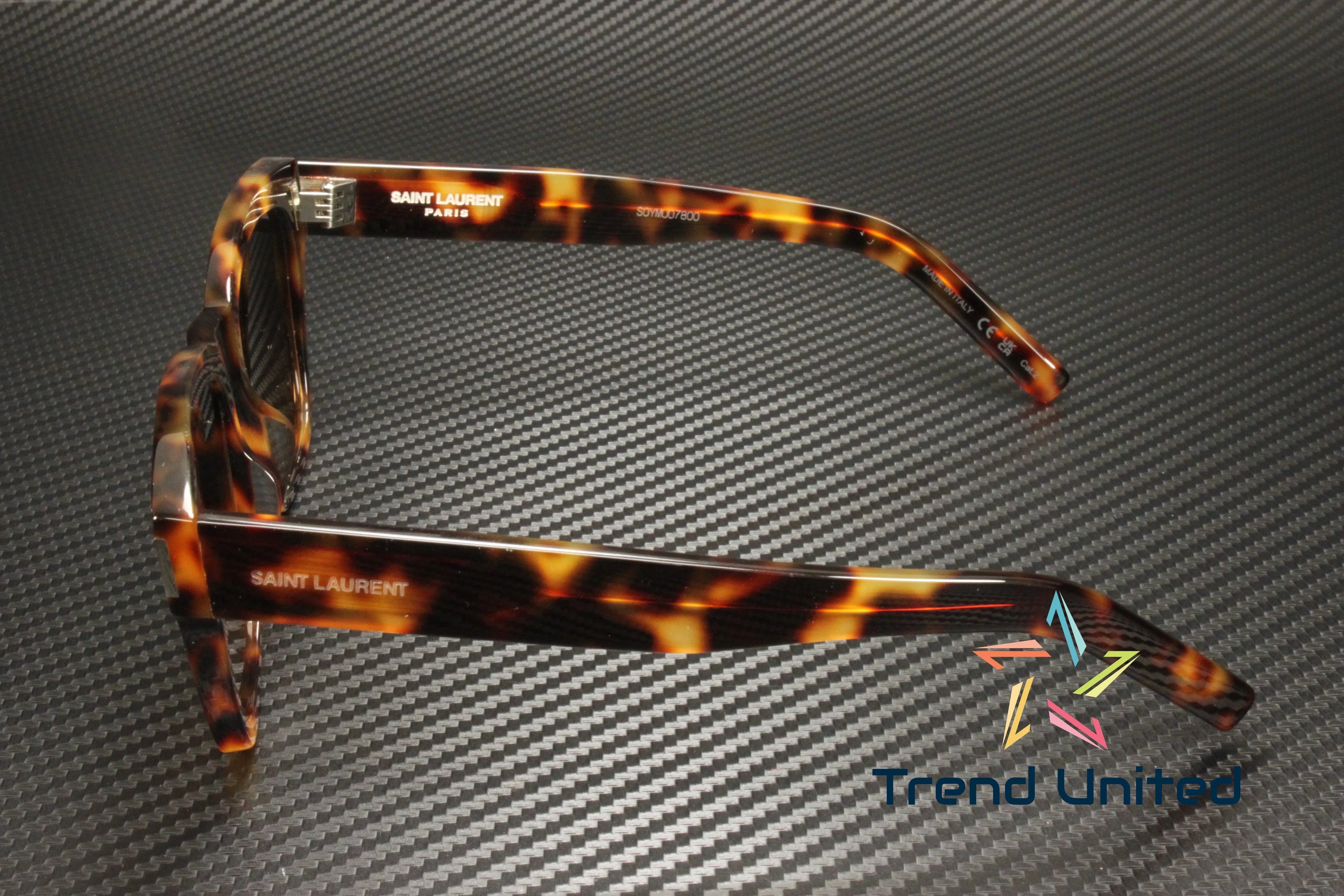 Sunglasses Unisex 003 mm Brown Acetate LAURENT 54 560 SL SAINT Squared Havana