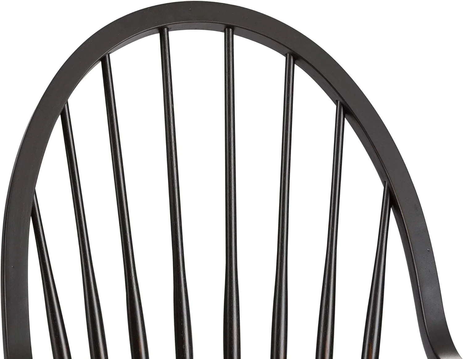 H41, Black W25 Windsor Back X Arm Chair, X D25
