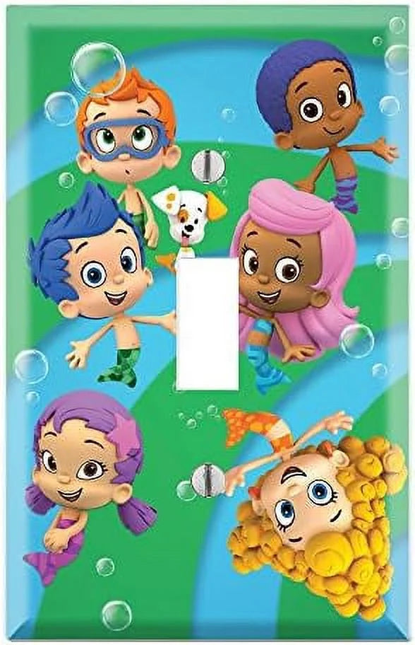 Bubble Plate - Guppies Cover Toggle Decor Wallplate Wall Switch Single