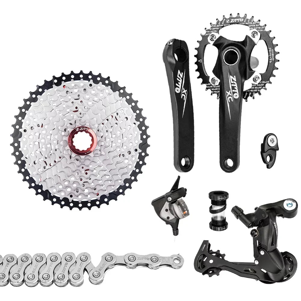 er 1x10 Cassette Mountain Chain Bicycle 11-50T transmission 10 Bike 10 Bike Speed kit Crankset kit,Flywheel Flywheel Flywheel Shifter 10 Cassette 11-50T Speed Speed Derailleurs Bike Derailleurs ZTTO