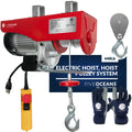 Hoist Hoist, 440 Five Winch Remote 120 System, Emergency Stop Lb Includes Electric 20FT Working Control Pulley V, for Gloves Garage, Factory Oceans FO3780-C1 Hoist, Lifting Pulley - Button Electric