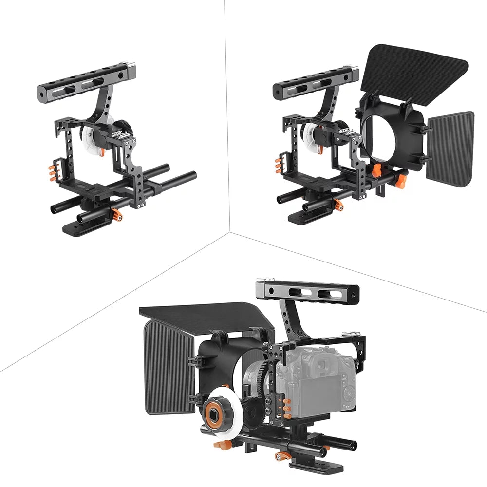 Mirrorless Camera Film Panasonic ILDC for Camera GH4 System Making w/ Aluminum Rig Kit Replacement Alloy for Video Box C500 Matte Cage A7S/A7/A7R/A7RII/A7SII/A7IV Moobody Camcorder