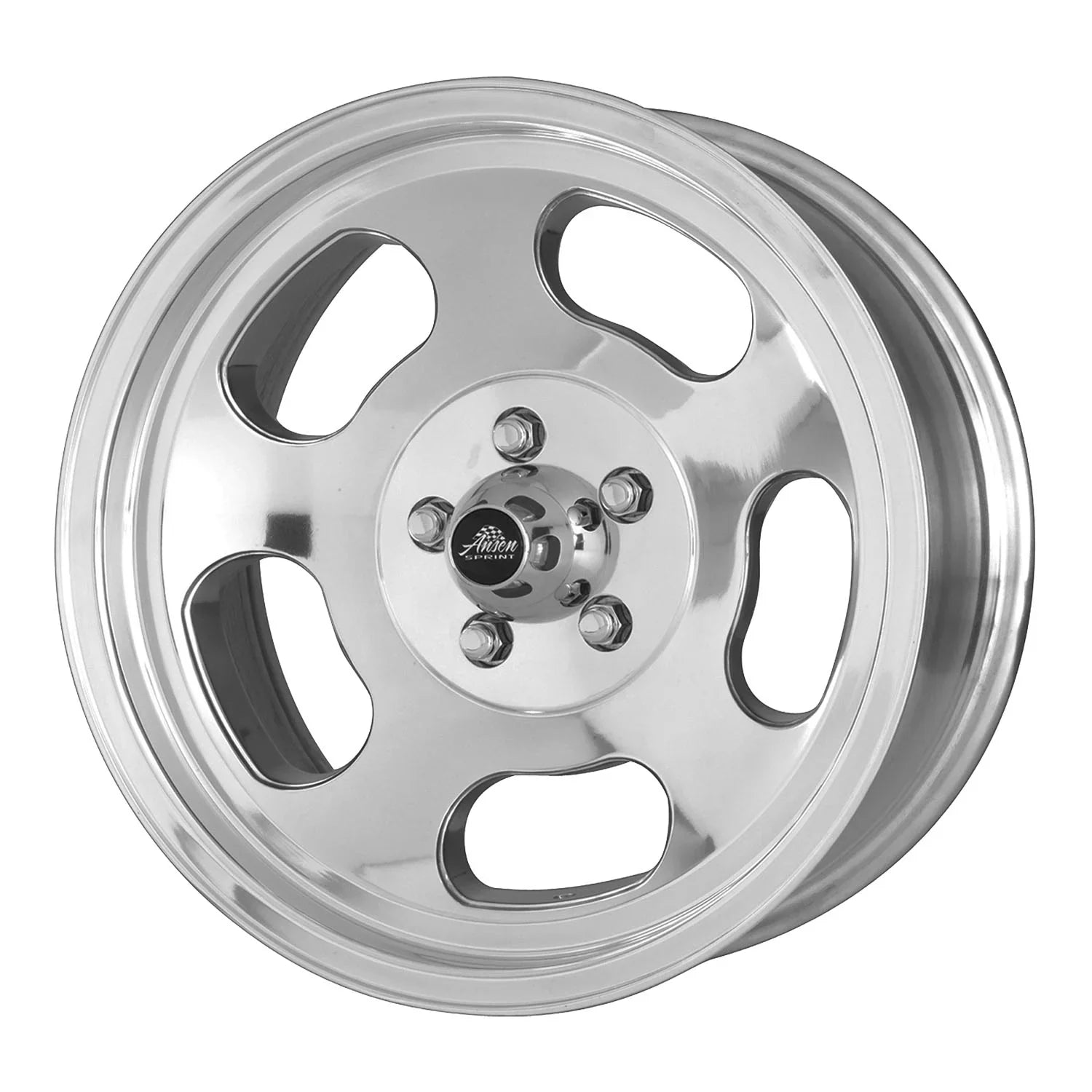 (0 Racing Rim Mm) Sprint 4X108.00 15X7 Polished Wheel Ansen American