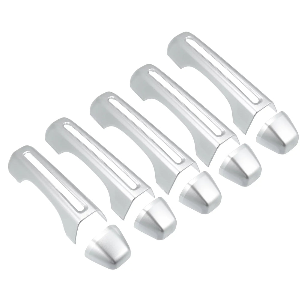 & Tailgate 4 Door Handle 2018-2021 Trim Handle Wrangler Silver Cover Kit JLU JL 2 for Cover and Tone Doors Jeep
