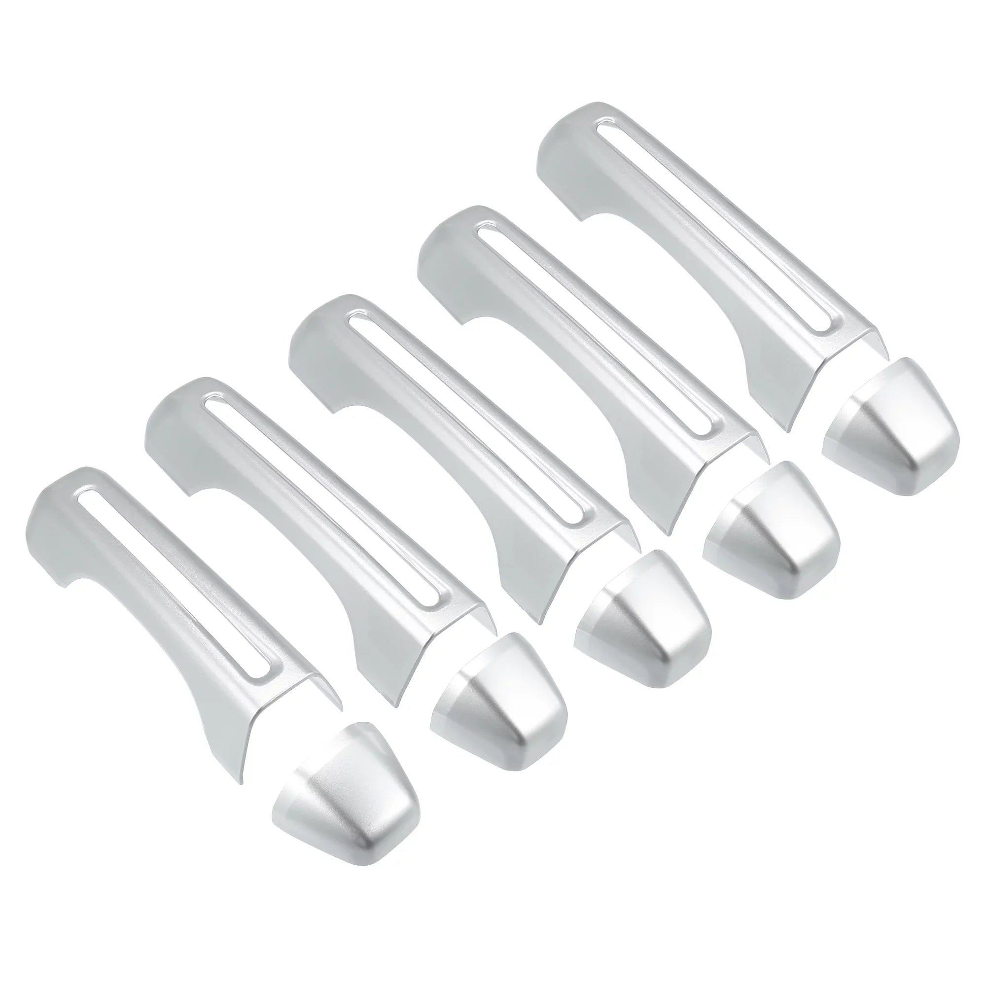 & Tailgate 4 Door Handle 2018-2021 Trim Handle Wrangler Silver Cover Kit JLU JL 2 for Cover and Tone Doors Jeep