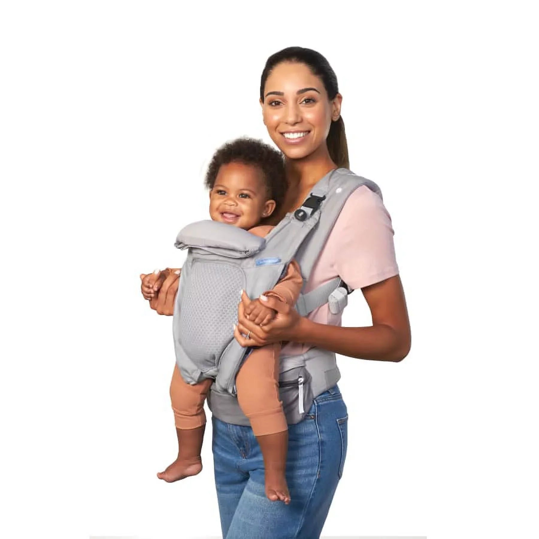 4-Position, Unisex, Baby Gray in-Season-5 Ergonomic 8-40lb, Infantino Layer Carrier,