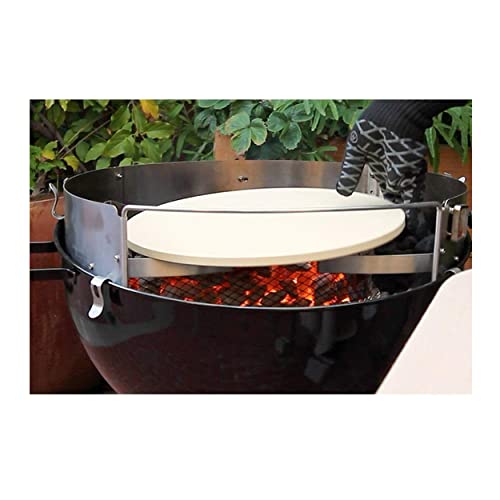 Kettle Silver, Grill Conversion Kit, exterior Oven 18''/22.5'' Pizza PizzaQue PC7001 Deluxe