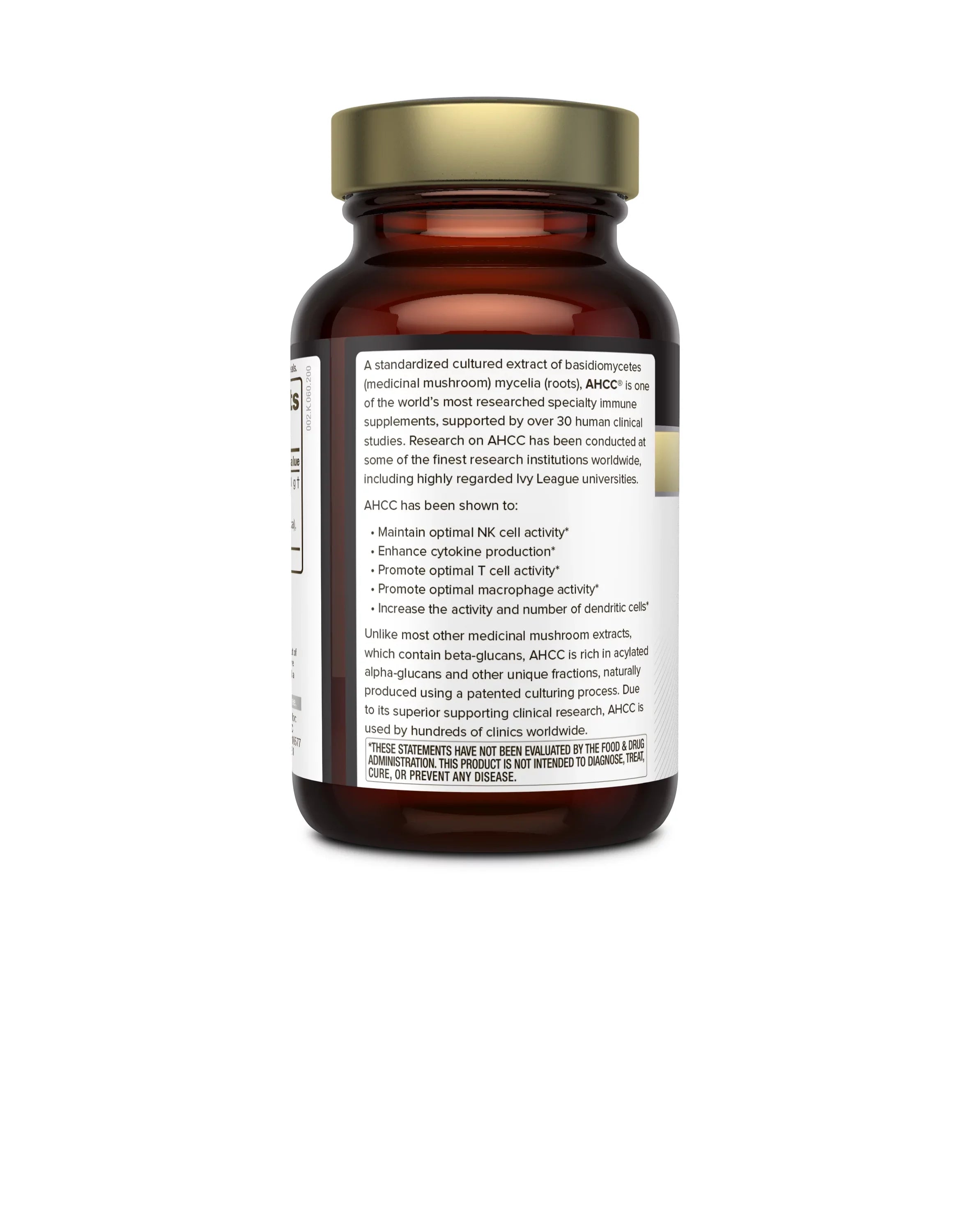 of Cytokine Supplement–500mg Capsule–Supports AHCC Natural Function, Enhances Premium Liver Immune Cell Maintains Kinoko Activity Gold Health, Killer Veggie per Capsules AHCC & Production–60