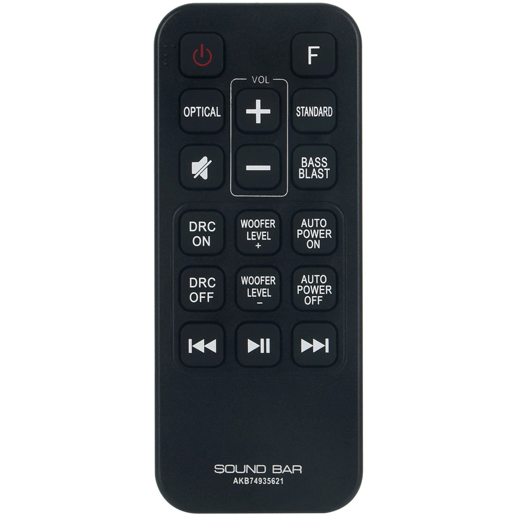 AKB74935621 for Control SPJ2B-W Sound LG Replacement Wireless SJ2 Remote Bar