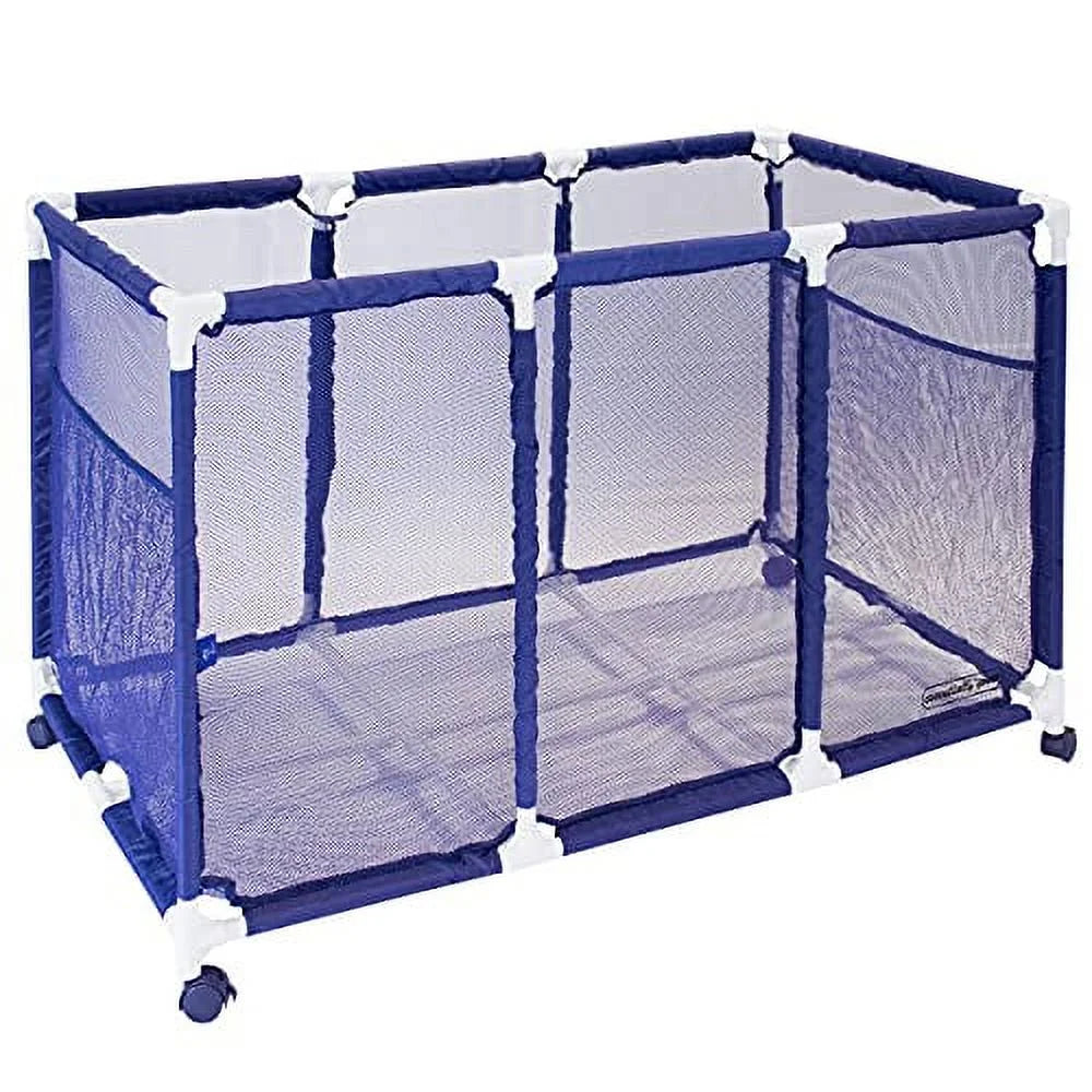 563009 Floats and Storage Equipment Height, W Organizer L design H), 25" Large, Noodles Blue (43" Rolling Kids Bin, x / Holder, White Toys, Pool 28" Mesh x Balls