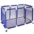 563009 Floats and Storage Equipment Height, W Organizer L design H), 25" Large, Noodles Blue (43" Rolling Kids Bin, x / Holder, White Toys, Pool 28" Mesh x Balls