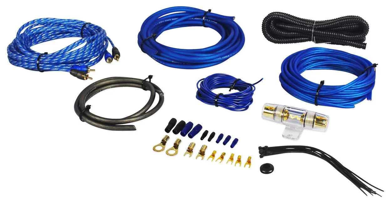 3-Way Kit 6x9” Car Speakers+2-Ch 900w Polk MM692 (2) Audio Amp+Wire Audio/Marine
