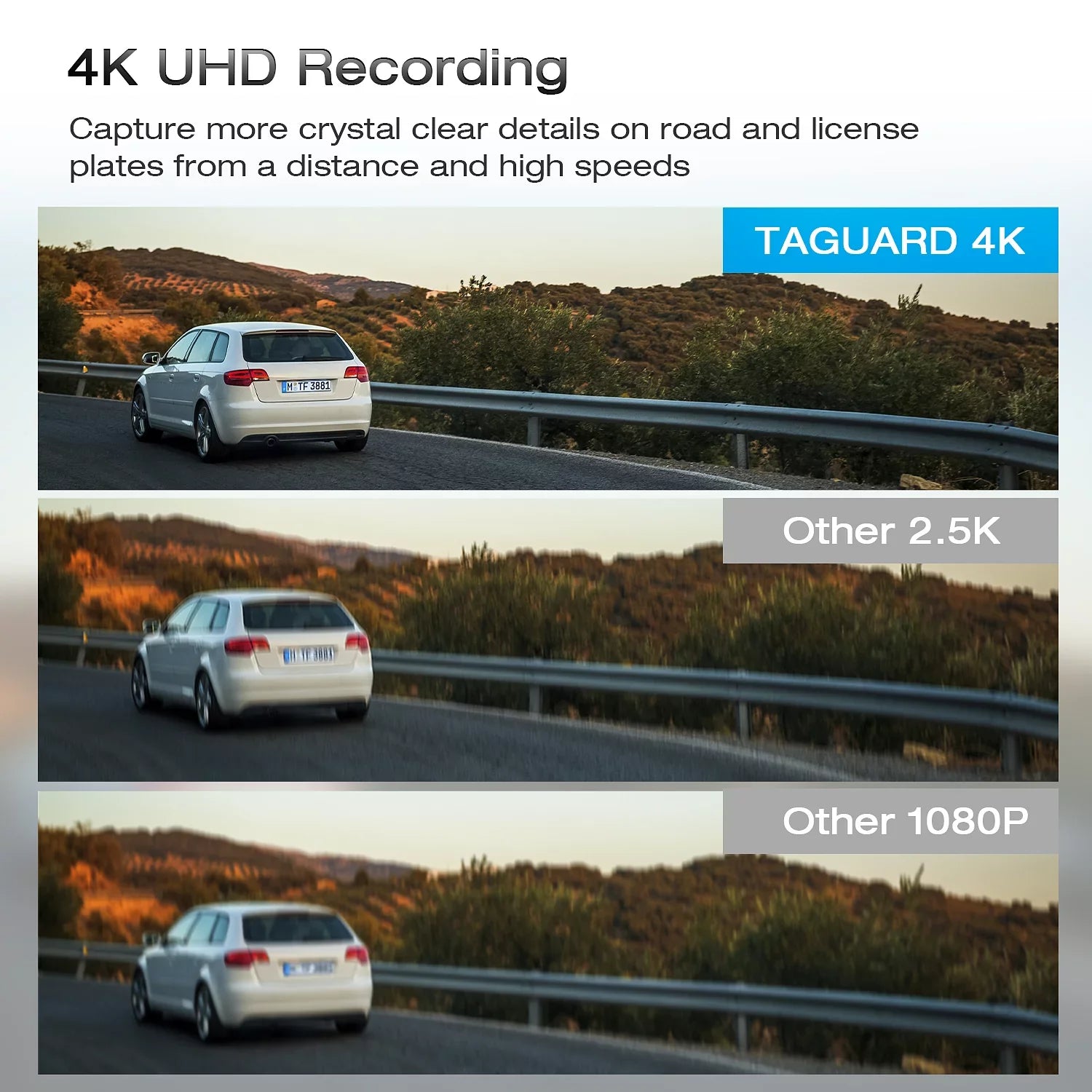 TOGUARD Night 4K Dual Touch with Screen Mirror Super Rear View Vision Dash GPS, Camera, 12" Sensor Cam, Assist, Cam, Mirror Parking Dash