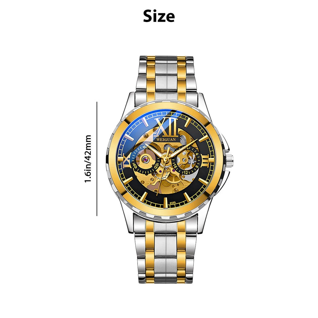 Mechanical Steel Wrist Men Watch Automatic Business Stainless Waterproof Luxury