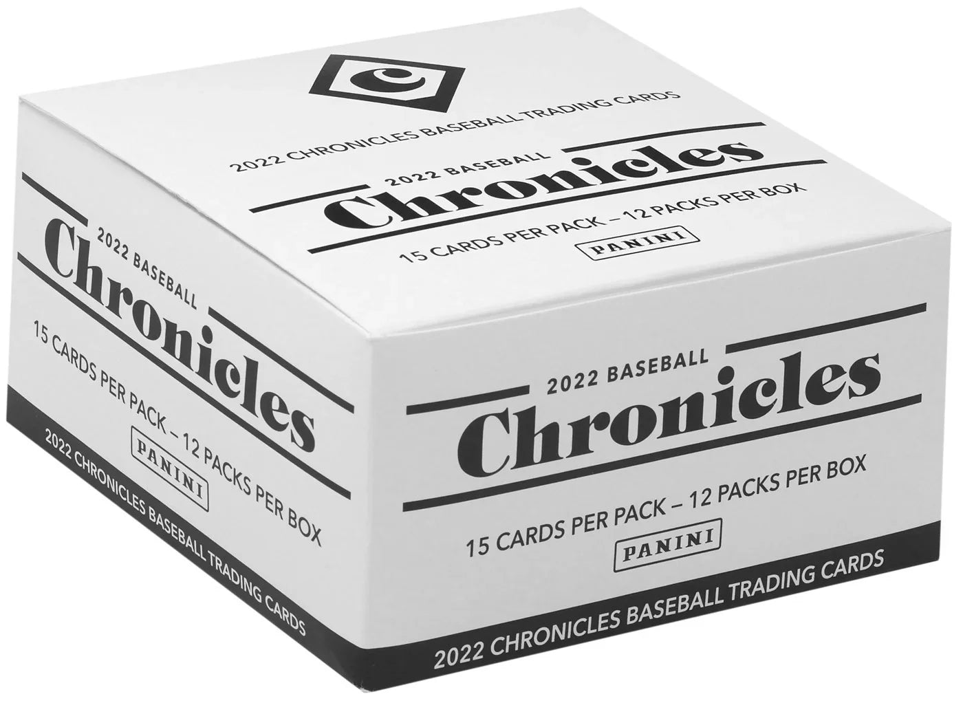 Panini 2022 Trading Baseball Chronicles Packs) Card Box FAT PACK MLB (12