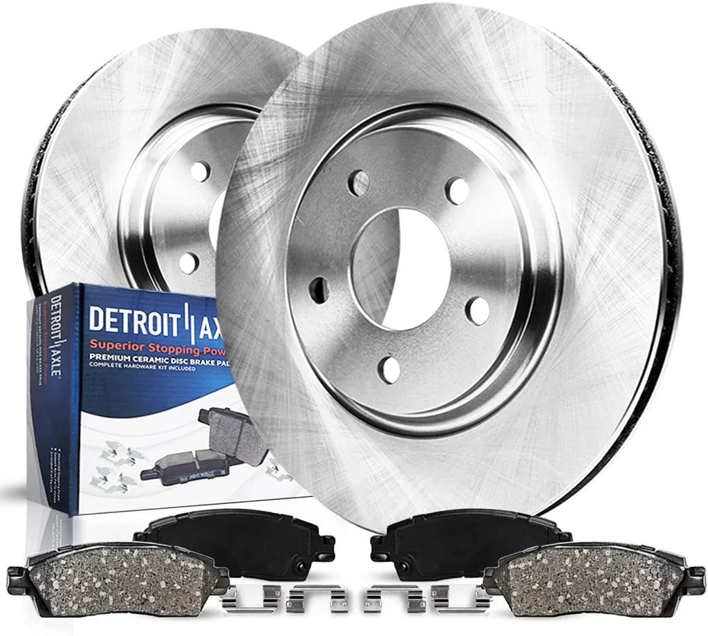 2016 Rotors 13-16 Kit MKZ - Brakes 2015 Axle 2014 Detroit Brake 2020 Ceramic 2013 13-20 11.81'' Fusion, Rotors Replacement Disc Brake Pads: 2019 2018 2017 for Lincoln Front