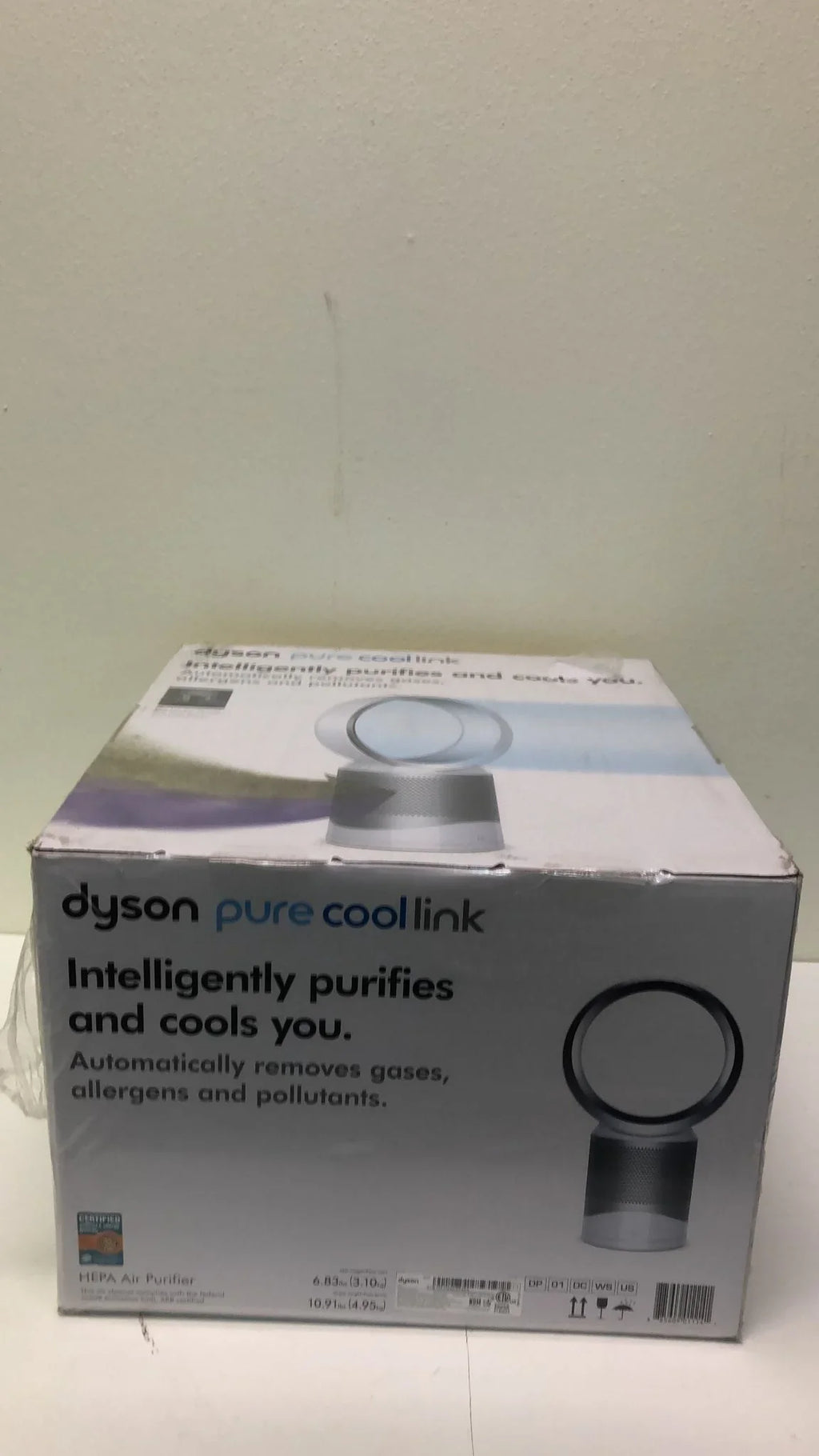 Fan DP01 Air | Desk Link & White/Silver Refurbished Pure Cool | Dyson Purifier