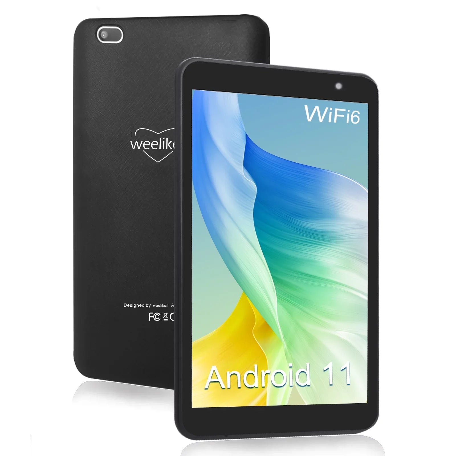 WiFi, Tablets Camera, IPS Processor 1280x800 inch with Quad-Core Tablet 4(3+1)GB Tablet 8 Bluetooth5.0(Black) 32GB Display, PC 13 RAM Dual weelikeit with Android ROM,