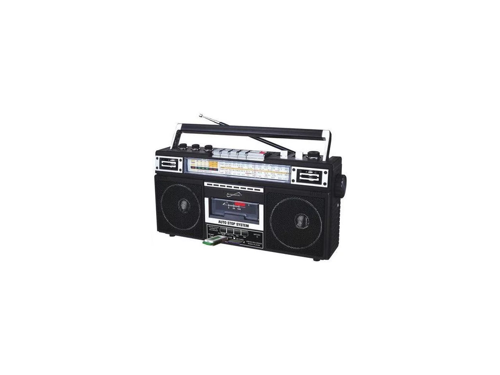 Black, SC-3201BT-BK Radio, Supersonic AM/FM Portable
