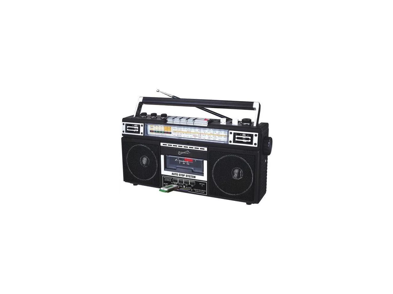 Black, SC-3201BT-BK Radio, Supersonic AM/FM Portable