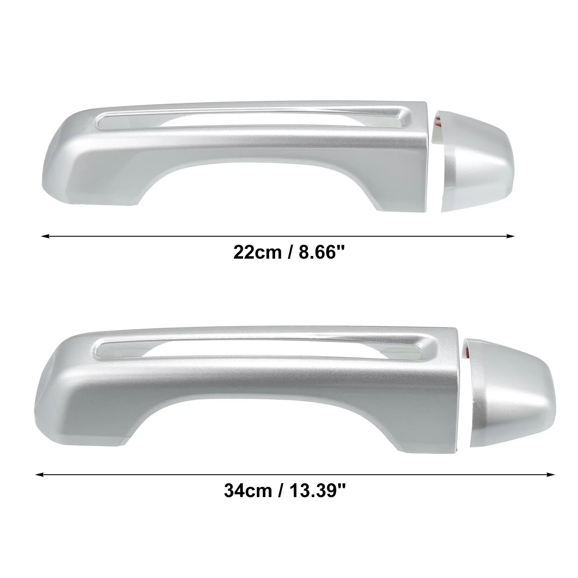 & Tailgate 4 Door Handle 2018-2021 Trim Handle Wrangler Silver Cover Kit JLU JL 2 for Cover and Tone Doors Jeep