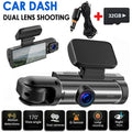 Camera Car HD Dual Dash Video or Vision Xhy Motion Lens 1080P Recorder G-Sensor, DVR Night Cam Driving Front Detection Inside