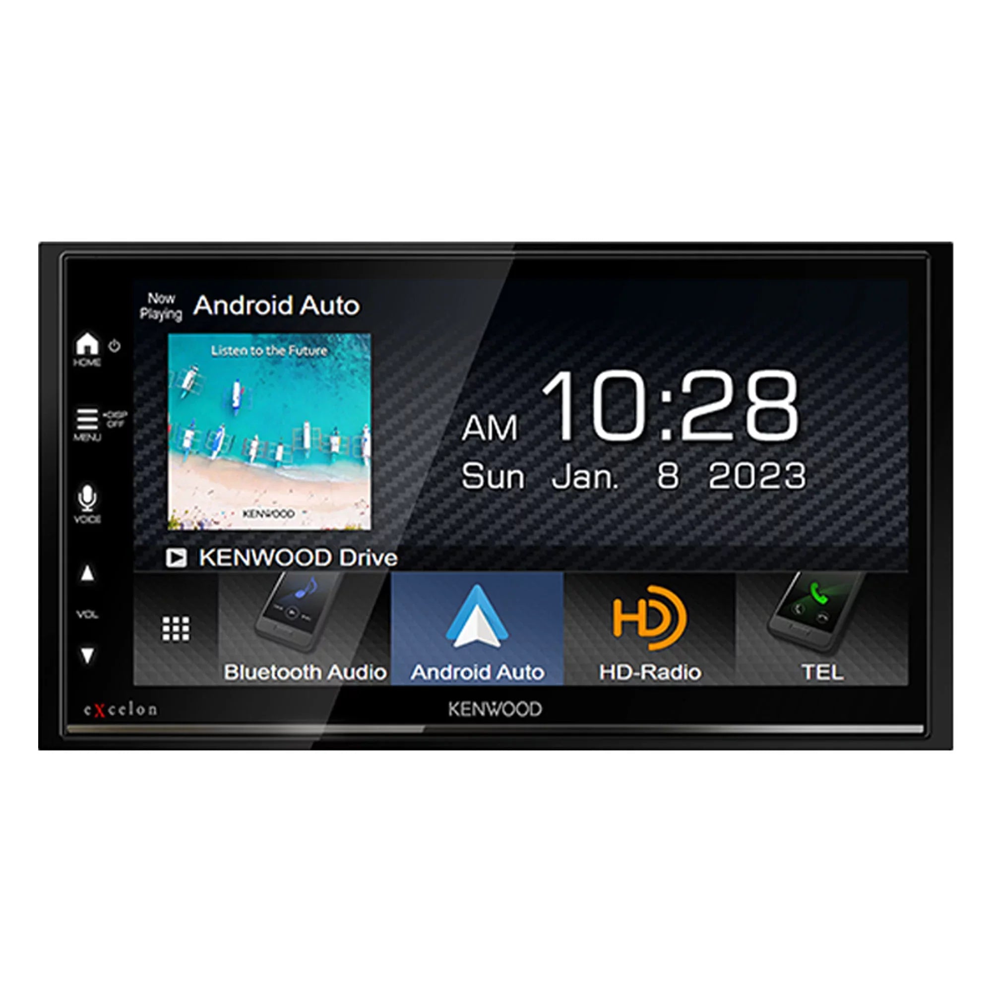 Rear DMX809S Kenwood License Receiver with Digital Multi-Angle Camera View Multimedia with CMOS-320LP Plate Mounting