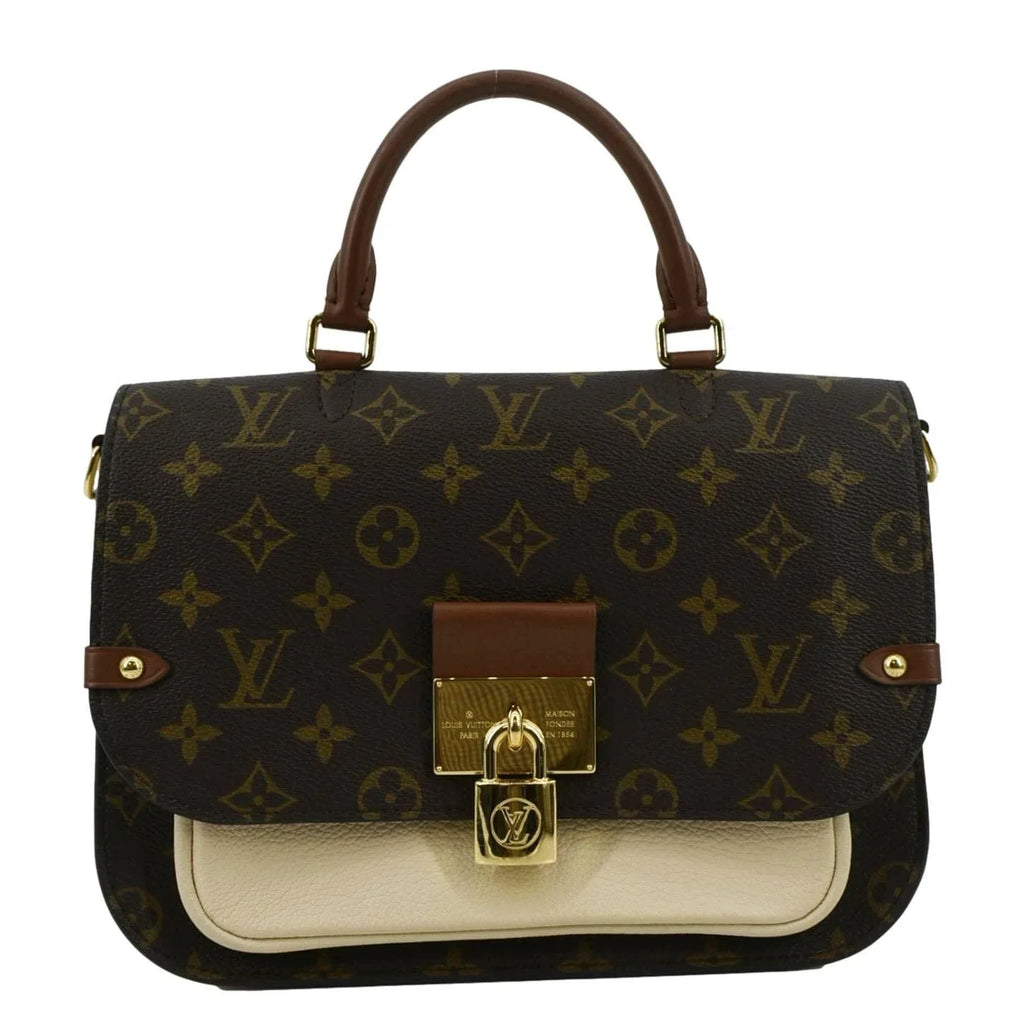 Creme Vaugirard Bag Monogram Shoulder Canvas Pre-owned