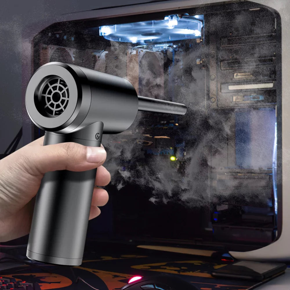 100W Air Pump Air Multifunctional Remover Rechargeable For Dust Cordless With Cl Led Powerful 2-In-1 Dust Air 50000Rpm & Electric Dust Duster Inflatable Blower Light Dust Blowing Device Pump