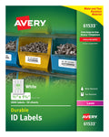 Durable Labels, 3,000 2/3" TrueBlock (61533) Avery Permanent Technology, Labels x Adhesive, ID 1-3/4",