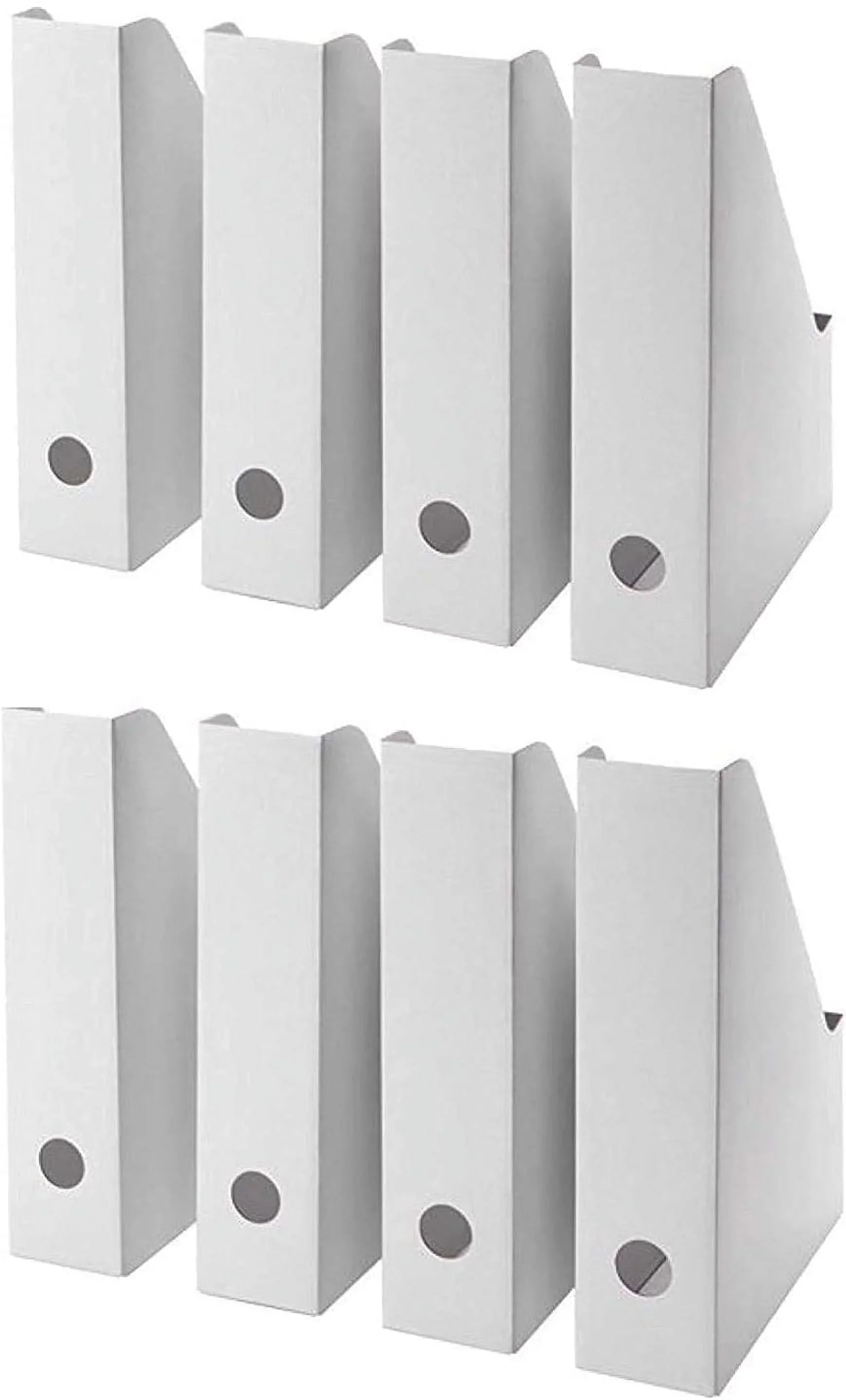File Organizer,Document Organizer,Magazine Storage Box Magazine Holder (24) Holder,Magazine Holder-Folder Cardboard Magazine White