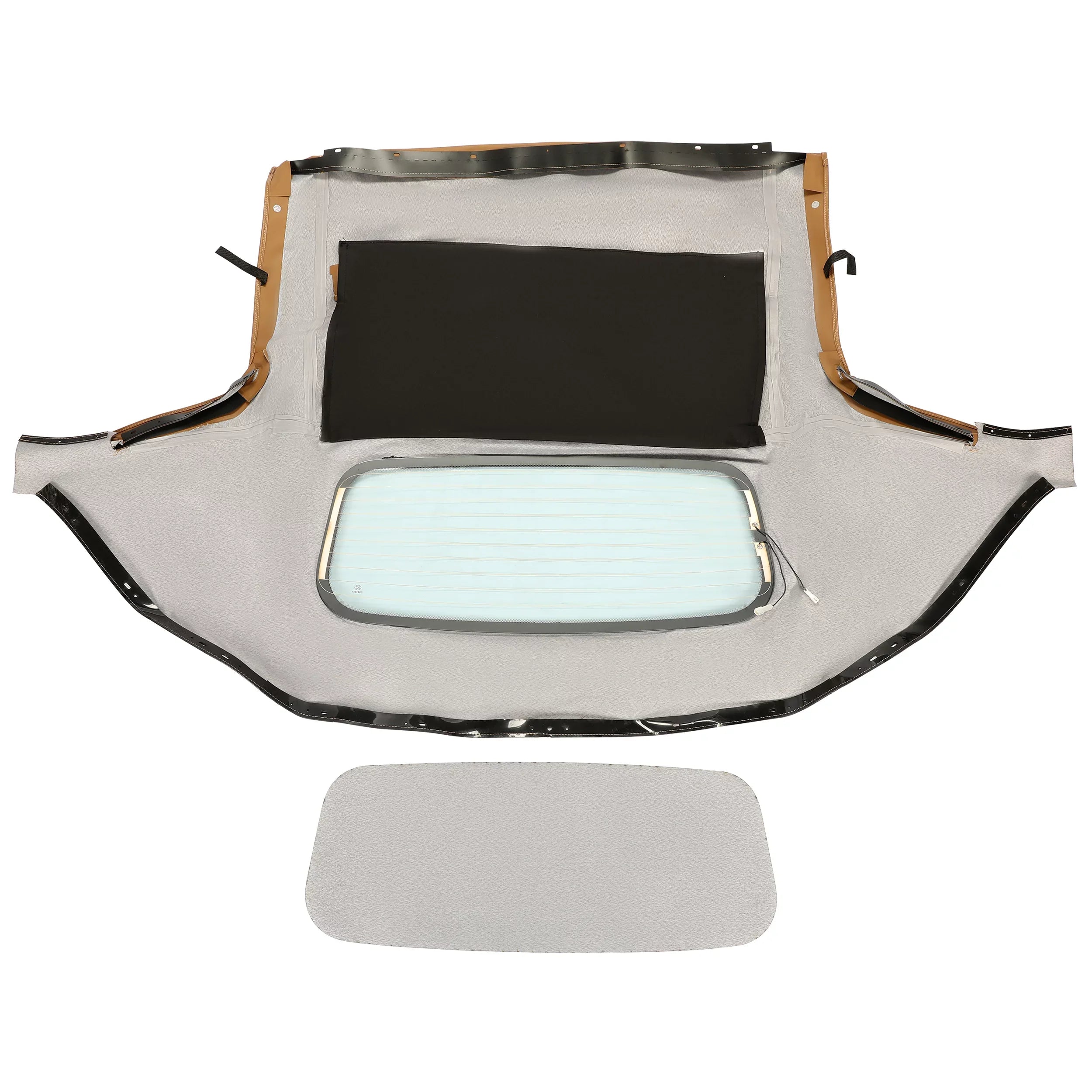 Mazda Glass Soft with Kojem Top Heated Convertible Tan 1990-2005 Vinyl for Miata Window Sailcloth