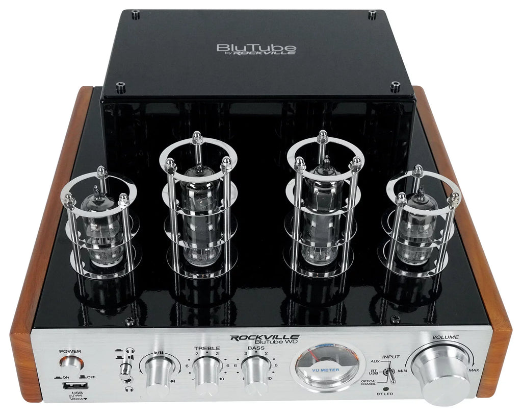 Receiver Bluetooth Tower Speakers BluTube (2) Amplifier/Home Rockville + WD Tube