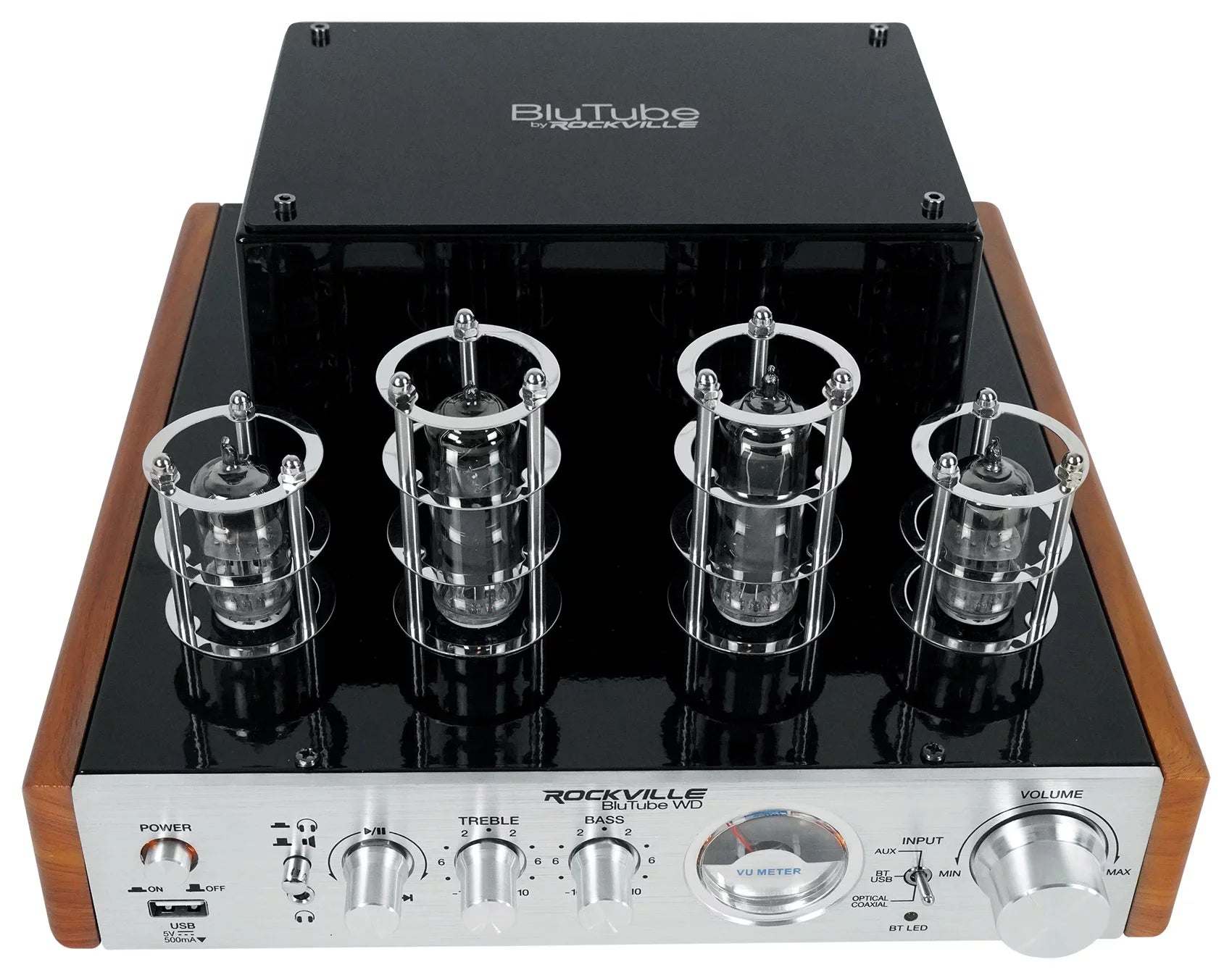 Receiver Bluetooth Tower Speakers BluTube (2) Amplifier/Home Rockville + WD Tube
