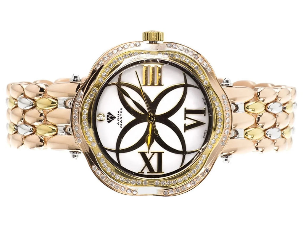 W#342 Womens Tri-Color (.85 Watch Diamond ct)