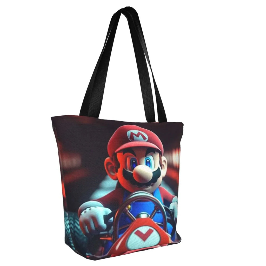 Mario Beach Adventure Shopping Work Travel Women's Shoulder Bag Capacity School Handbag Business Game Large Super For Tote